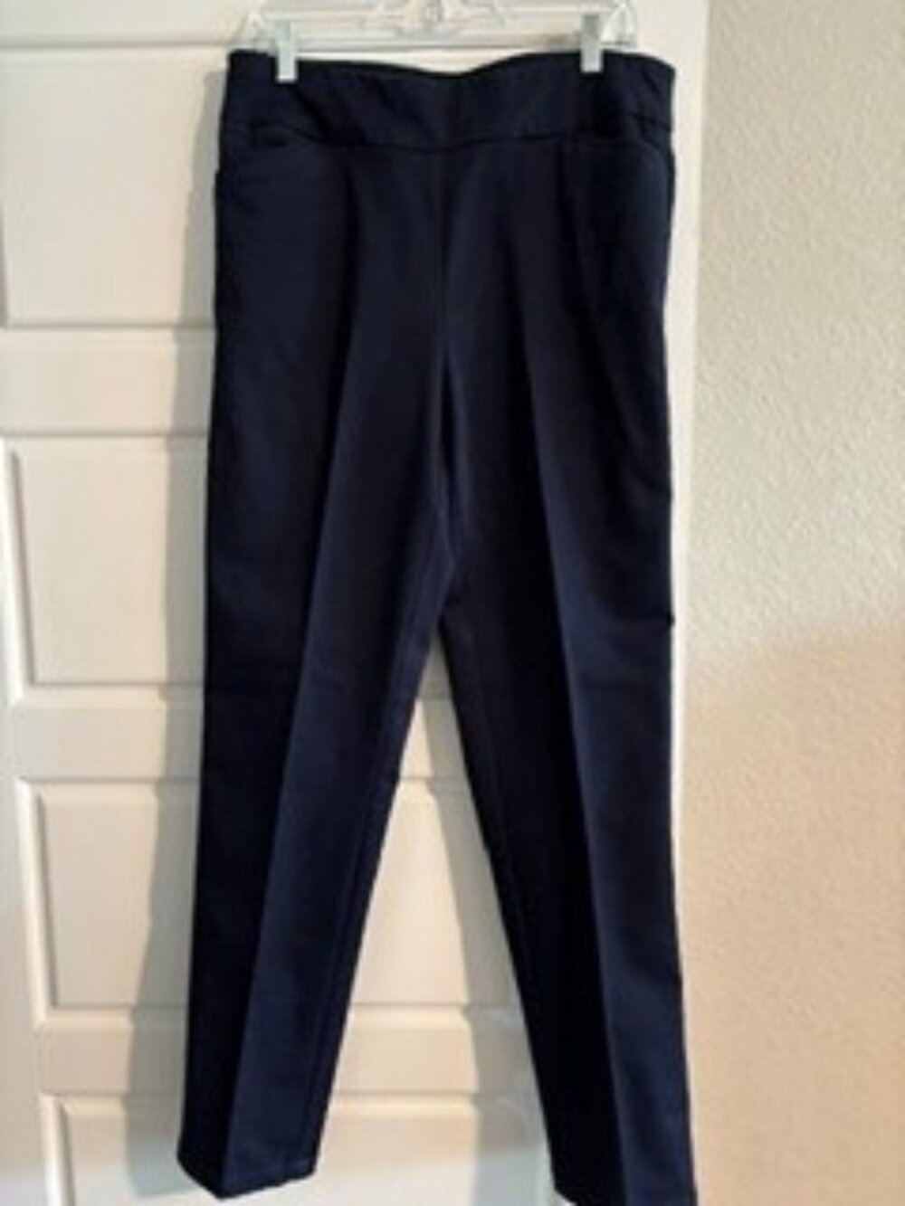 Croft & Barrow The Effortless Stretch Pant Navy Size 12 Long